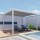 Pergola 3x4 m za terasu bioklimatska 10x10 bijela