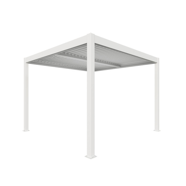 Pergola 3x3 m za terasu bioklimatska 12x12 bijela