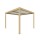 Pergola 3x3 m za terasu bioklimatska 10x10 boja drva