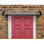 Nadstrešnica za vrata 150x100 cm puni polikarbonat 