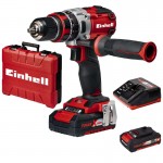 Akumulatorska udarna bušilica EINHELL TE-CD 18 Li BL Set PXC 2xAku 18V 2,0Ah kovčeg