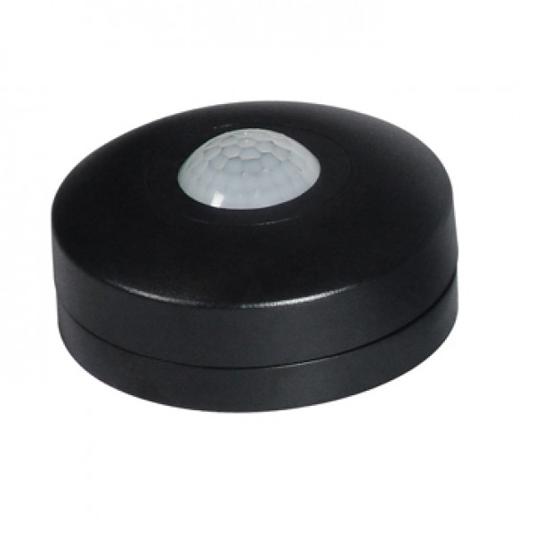 DETEKTOR POKRETA INFRACRVENI 360°/12m 230V crni