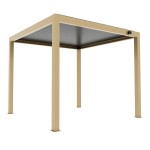 Pergola 3x3 m za terasu bioklimatska 12x12 boja drva